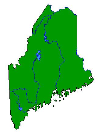 map of maine